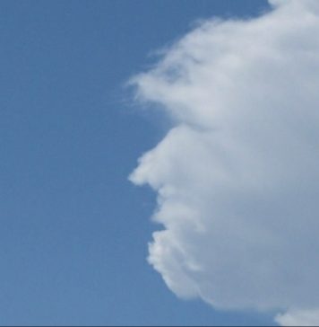 Donald Trump Followed By Large Combative Cloud Of Global Warming