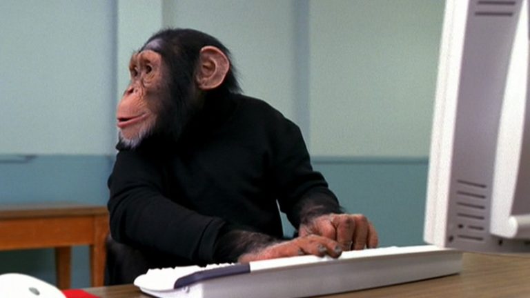 Chimps and Monkeys Skipping Straight From Stone Age to Information Age